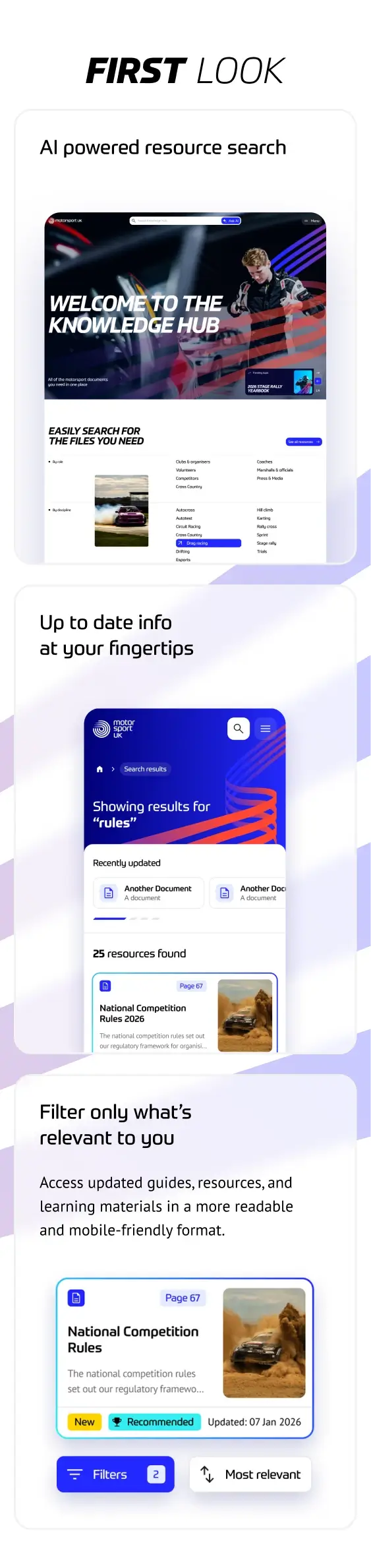 Screenshot of the search results page in the Knowledge Hub demo.